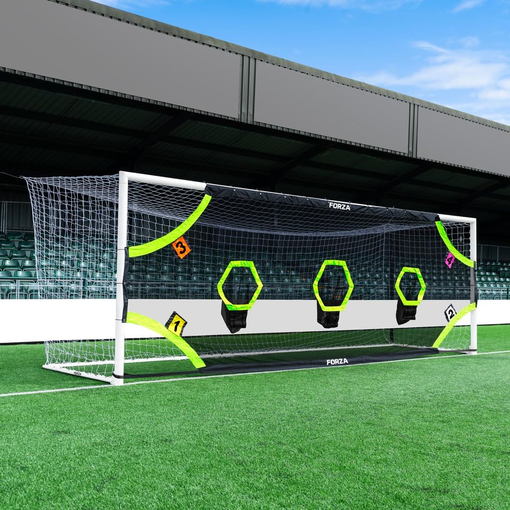 FORZA Professional Soccer Target Sheets | Soccer Target Nets with Scoring Zones for Improving Shooting Accuracy [4 Styles, 10 Size Options] (Pro+, 24ft x 8ft)
