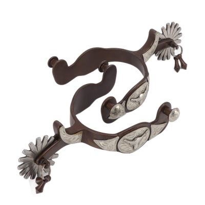 Gavigain Cowboy Spurs, Spur Saddle, Horse Boot Spurs, Horse Riding Gear, Cowboy Style Spurs Outdoor Garden Cowboy Spurs Vintage Decorations with Cow Icons