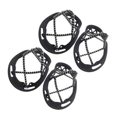 BESPORTBLE 2pairs Outdoor Silicone Traction Cleats Non-Slip Spring Crampons for Ice and Snow for Walking Jogging Hiking Made Silicone