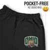 LOGOVISION Ohio University Primary Logo Mens Jogger Sweatpants, Black, Large view 3