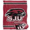 Saint Joseph's University Hawks Blanket, 50" x 60", Primary Logo Stripes, Silky Touch Super Soft Throw view 1