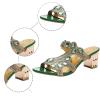 Women's Crystal Sandals Bohe Slide Pump Sandals Chunky Heel Fashion Sexy Sandals Party Wedding Sandals For Women view 4