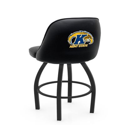 L048 Logo Grizzly Kent State Swivel Bar Stool
