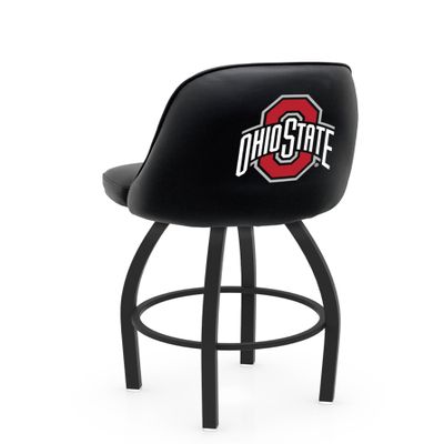 L048 Logo Grizzly Ohio State Swivel Bar Stool