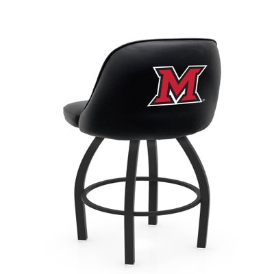 L048 Logo Grizzly Miami (OH) Swivel Bar Stool