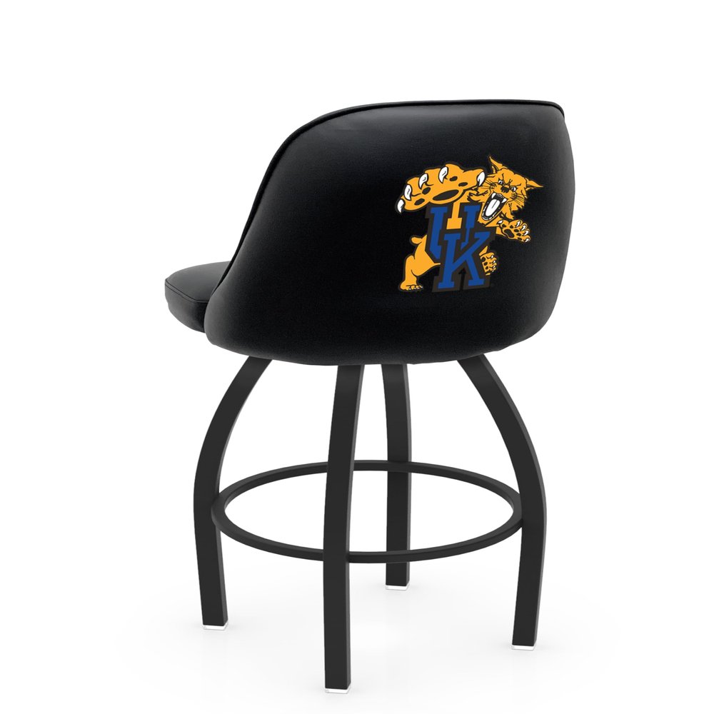 L048 Logo Grizzly Kentucky Wildcat Swivel Bar Stool