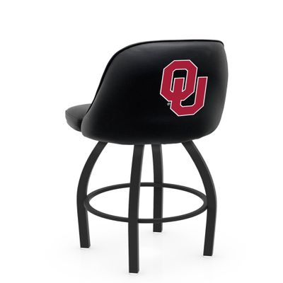 L048 Logo Grizzly Oklahoma Swivel Bar Stool