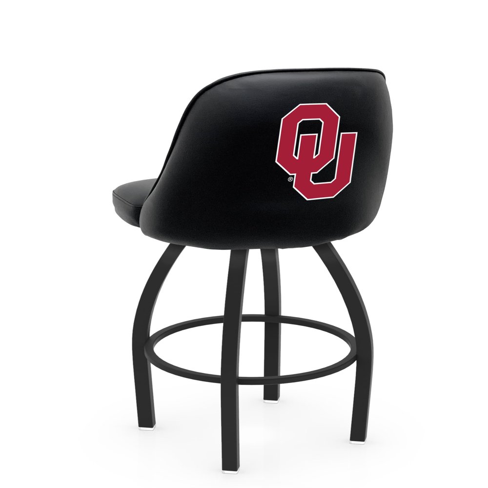 L048 Logo Grizzly Oklahoma Swivel Bar Stool