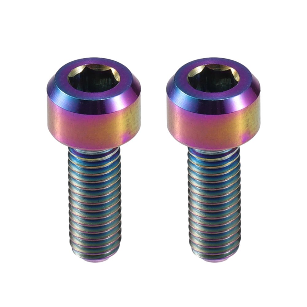 ACROPIX M5x14mm Assorted Color Universal Bicycle Bike Stems Seatpost Clamp Derailleur Grip Bolts Screw - Pack of 2