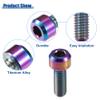 ACROPIX M5x14mm Assorted Color Universal Bicycle Bike Stems Seatpost Clamp Derailleur Grip Bolts Screw - Pack of 2 view 3