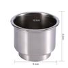 2Pcs Stainless Steel Cup Drink Holder with Drain, Two Stages Cup and Bottles Holder for Marine Boat RV Camper view 2