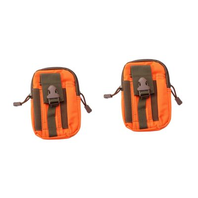 BESPORTBLE 2pcs Pack Belt Bag Pockets Lightweight Outdoor Waist Bag for Phone Keys Money Earbuds Snacks