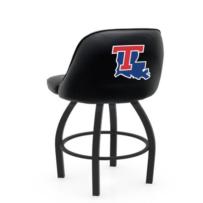 L048 Logo Grizzly Louisiana Tech Swivel Counter Stool