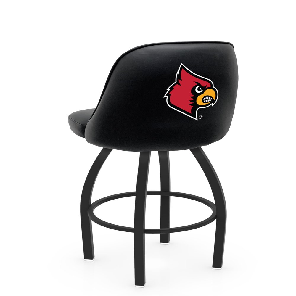 L048 Logo Grizzly Louisville Swivel Bar Stool