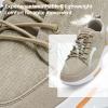 Men's Orthopedic Walking Fashion Sneakers: Popular Casual Shoes with Arch Support for Mens, Orthotic Durable Recovery Canvas Walking Shoes, Non-Slip Shoes Easy Shoes for Outdoor Khaki Size 10 view 3
