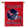 College Flags & Banners Co. Ole Miss Helmet Double Sided House Banner Flag view 1