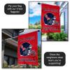 College Flags & Banners Co. Ole Miss Helmet Double Sided House Banner Flag view 4
