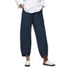Generic Linen Pants Women Summer Linen Capri Pants for Women Women's Summer Pants Womens White Pants Casual Green Pants for Women Super Wide Leg Pants,B-Navy,4X-Large view 1