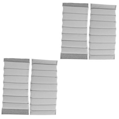 HOMSFOU 4pcs Camera Bag Dividers Padded Inserts for Backpack Lightweight Protective Organizers for Lenses and Accessories Grey Design for Photographers