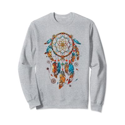 dreamcatcher made of indian feathers native american Sweatshirt