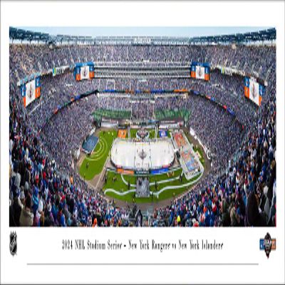 2024 NHL Stadium Series, New York Islanders vs New York Rangers - Unframed 40 x 13.5 Poster by Blakeway Panoramas
