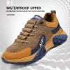 Vdhwter Men's Orthopedic Comfort Sneaker 2024 Waterproof Air AIP Walking Tennis Comfortable Wide Shoes Slip on Sneakers (Brown, Adult, Men, 6, Numeric Range, US Footwear Size System, 6.5, Wide) view 4