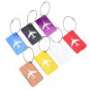 7pcs Set Aluminium Alloy Travel Luggage Bag Identifier Travel Labels Accessories to Quickly Spot Luggage for Suitcases Cover Stainless view 1
