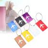7pcs Set Aluminium Alloy Travel Luggage Bag Identifier Travel Labels Accessories to Quickly Spot Luggage for Suitcases Cover Stainless view 3