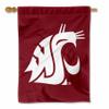 Washington State Cougars Insignia Logo Double Sided House Banner Flag view 1