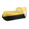 SIXRUN Outdoor Inflatable Sofa Couch Portable Inflatable Lounger Air Sofa for Camping Hiking Inflatable Sofa Inflatable Couch Tear (Black Plus Yellow) view 3