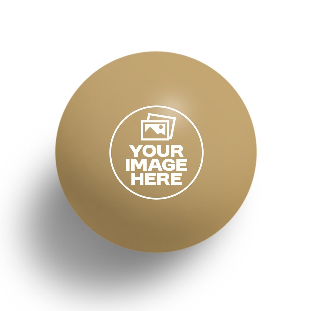 Uberpong Ping Pong Customizable Ball - Personalized Table Tennis Balls for Creating Custom Logos  Gold (Pack of 25)