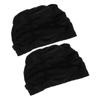 Anneome Women's Swim Cap Long Hair Pleated Design Ear Protector Quick Dry for Pool view 1