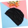 Anneome Women's Swim Cap Long Hair Pleated Design Ear Protector Quick Dry for Pool view 3