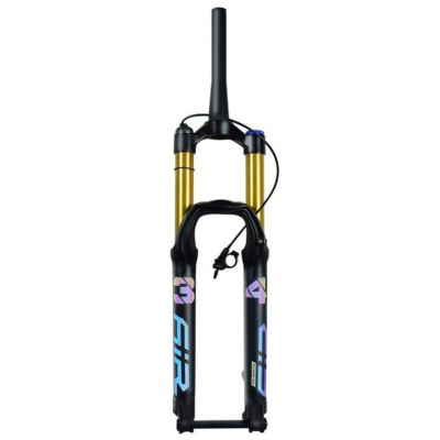 ZECHAO 27.5/29in Air Mountain Bike Suspension Forks,Aluminum Alloy 15100mm Thru Axle 160mm Travel Rebound Adjust for 1.5-2.45" Tires (Color : Straight Remote Lock, Size : 29inch)