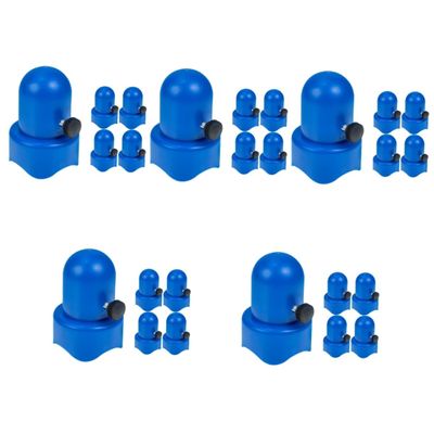 BESPORTBLE 25sets Trampoline Pole Caps Blue Rod Covers for Trampolines Easy to Install Replacement Parts for Enhanced Safety and Stability