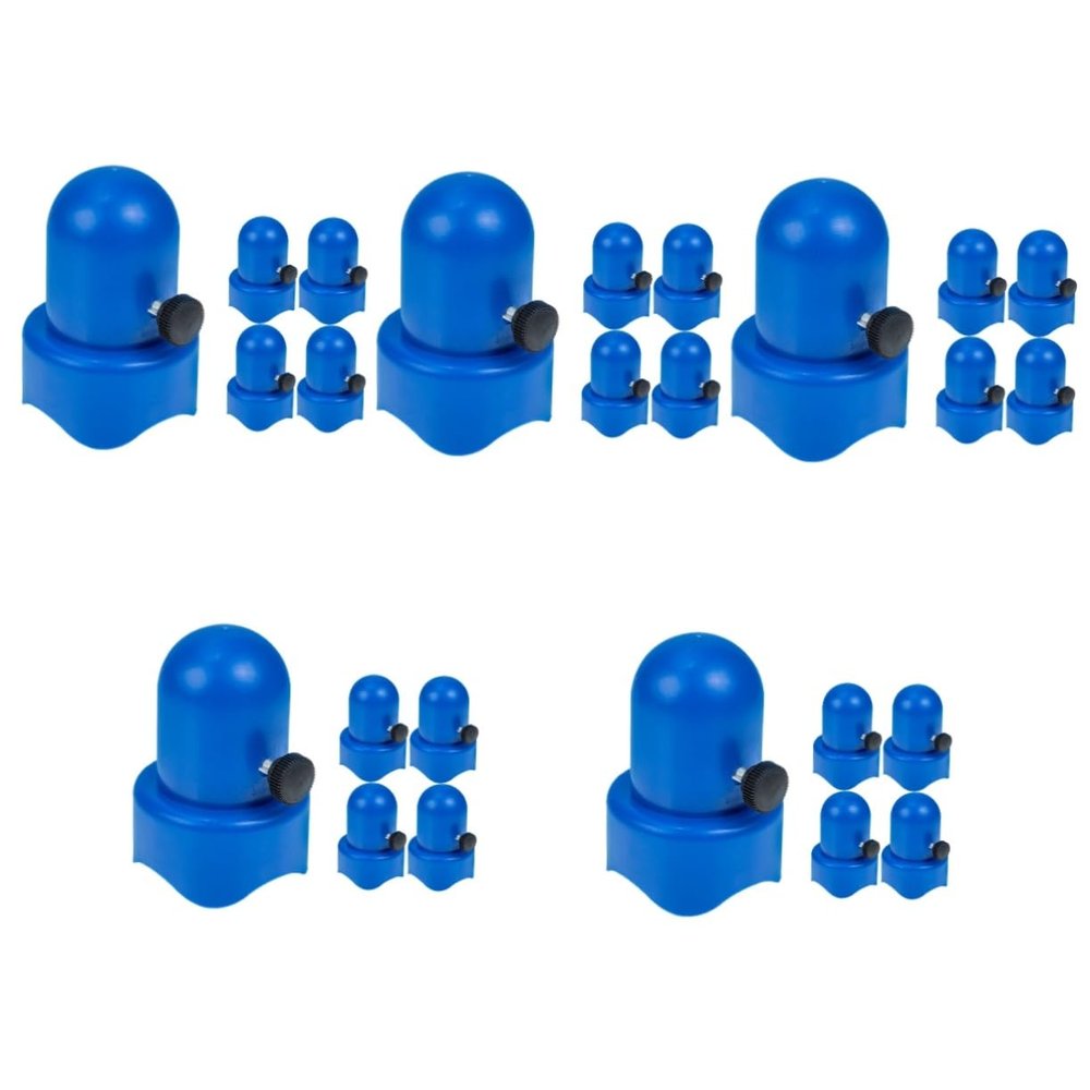 BESPORTBLE 25sets Trampoline Pole Caps Blue Rod Covers for Trampolines Easy to Install Replacement Parts for Enhanced Safety and Stability