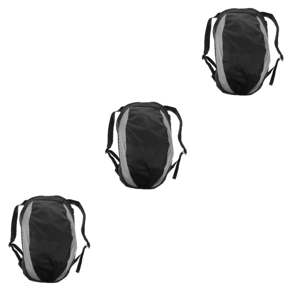BESPORTBLE 3pcs Helmet Sports Bag Backpack for Football and Basketball Lightweight Drawstring Design Side Pockets for Easy Carrying and Storage for Outdoor Sports and Gym Use
