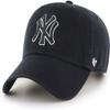47 MLB Unisex-Adult Alternate Color Clean Up Adjustable Hat Cap - One Size (US, Alpha, One Size, New York Yankees Black/White Outline) view 1