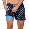 INGEAR Men's Swim Trunks with Compression Liner - 7 Inch Mens Swim Shorts for Swimming, Sports, and Outdoor Activities - Athletic Swimwear Bathing Suit Board Shorts (XX-Large, Ombre Delight) view 1