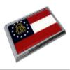 Elektroplate Premium Georgia GA State Flag All Metal Chrome Emblem for Cars, Trucks, and All Auto | Universal Fit at 2.5" x 3.8" | Weatherproof view 3