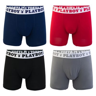 4-Pack Everyday Athletic Boxer Briefs with Soft Brushed Fabric Sizes S, M, L & XL