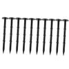 Anneome 10 Pcs Heavy Duty Plastic Ground Stakes Plant Support Sticks Garden Anchor for Canopy Tent Gardening