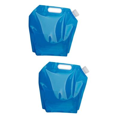 BESPORTBLE 2pcs Collapsible Water Storage Bag Squeeze Camping Hiking Picnic Bbq Container