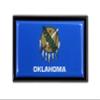 Elektroplate Premium Oklahoma OK State Flag All Metal Black Frame Chrome Emblem for Cars, Trucks, and All Auto | Universal Fit at 2.5" x 3.8" | Weatherproof view 1