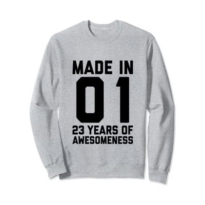 23rd Birthday Shirt 23 Year Old Gift Men Women Son Daughter Sweatshirt