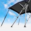 Oceansouth Breakwater Sportz Bimini Top  4ft with Rear Support Poles, Waterproof Includes Storage Boot (Blue, 83"-90") Fishing Bows Sun Shade Boat Waterproof Cover Boot Storage Bow Pole Covers Beach view 3