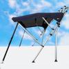 Oceansouth Breakwater Sportz Bimini Top  4ft with Rear Support Poles, Waterproof Includes Storage Boot (Blue, 83"-90") Fishing Bows Sun Shade Boat Waterproof Cover Boot Storage Bow Pole Covers Beach view 4