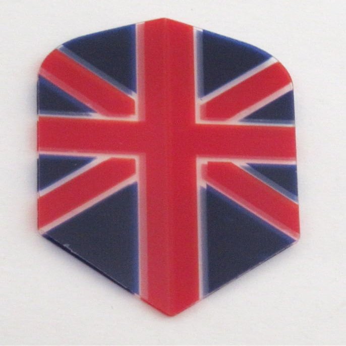 US Darts 5 Sets (15 Flights) Union Jack, Britain Slim Flights - 75 Micron 