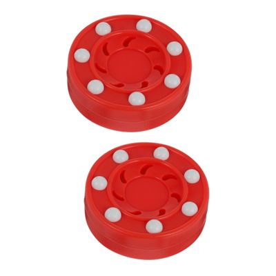 BESPORTBLE 2pcs Professional Roller Hockey Puck for Men and Women High-Strength Material for Street and Indoor Practice for Training and Competitions