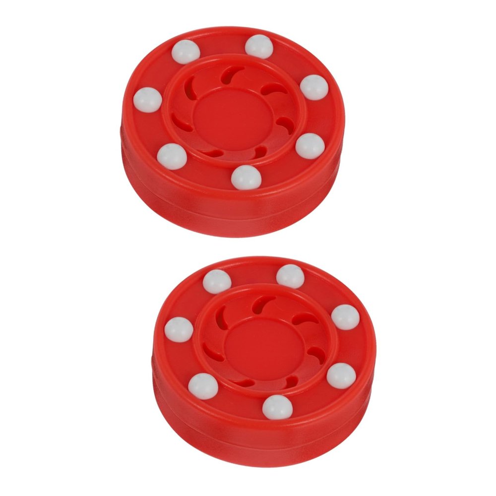 BESPORTBLE 2pcs Professional Roller Hockey Puck for Men and Women High-Strength Material for Street and Indoor Practice for Training and Competitions